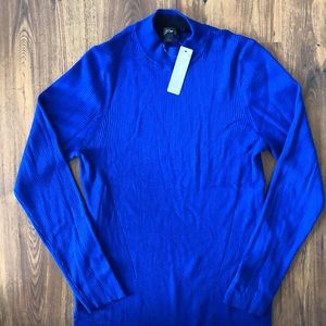 Size Large Royal Blue J Crew Long Sleeve Sweater Dress